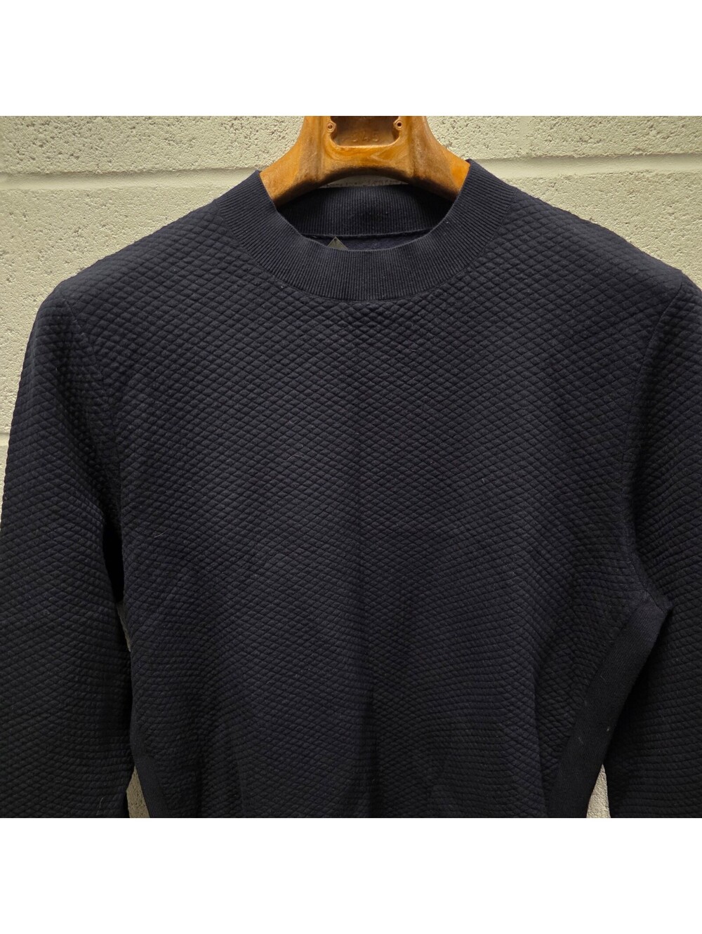 APC A.P.C. Rue Madame Paris Sweater Men’s M navy Viscose Crewneck High Neck